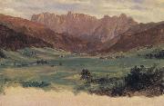 Frederic E.Church Hinter Schonau and Reiteralp Mountains,Bavaria oil painting picture wholesale